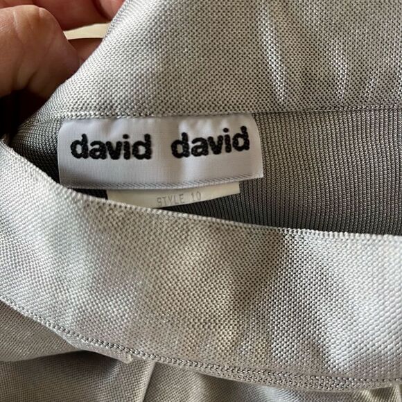 Vintage David David Silver Stirrup Pants - excellent condition - Picture 2 of 9
